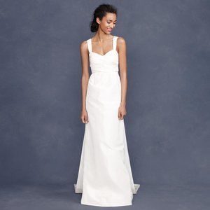 J. Crew Larissa Wedding Gown Size 6 Silk New